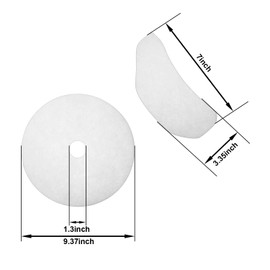 Honoson 20 Pieces Cloth Dryer Exhaust Filters Set Replacement Fit Compatible for Sonya, Panda Magic Chef and Avant Dryers, Includes 16 Exhaust Filters and 4 Air Intake Filters