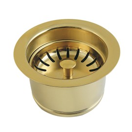 Kingston Brass BS3002S Made to Match Garbage Disposal Flange, 4-7/16'' (L) x 4-7/16'' (W) x 2-9/16'' (H), Polished Brass