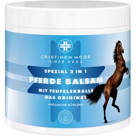 Cristinenmoor Horse Balm with Devil's Claw, 500 ml, The Original, High Dose Horse Ointment for People, Massage Cream for Muscles and Tension, for Athletes, Cooling, Vegan