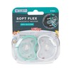 Dr. Talbot's Soft-Flex Orthodontic Pacifiers 0-6 Months, Aqua/White, 2 Pack