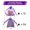 Lavande Sur Terre Pack of 36 Lavender Cedar Sachets Bag