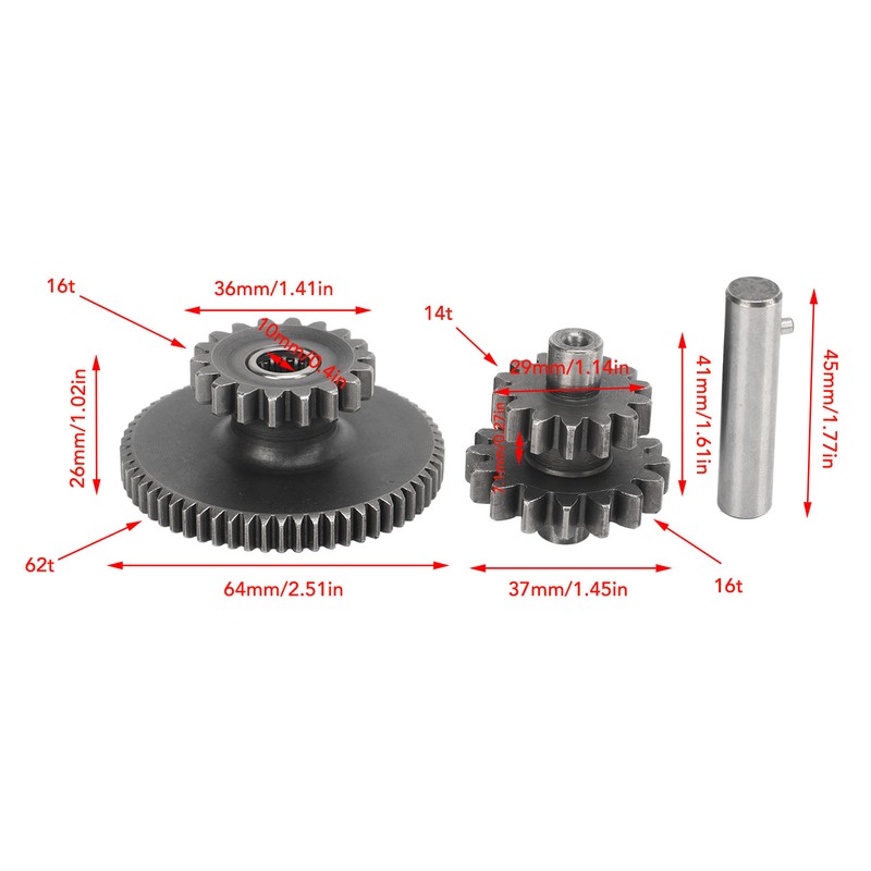 Starter Motor Sprocket Gears Stable Transmission Fit For CG125 Engine