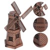 Windmill Decoration Arts Crafts Mediterranean Decoration Ornaments Retro Retro Bronze