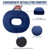 Donut Pillow Memory Foam Seat Cushion - Non-Slip Bottom,Portable Orthopedic