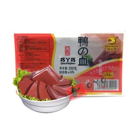Choose from 4 Types of Duck Blood Genuine Duck Blood Duck Hot Pot Dish, Hot Pot, Hair Blood, Stir-fry Fry Food, Chinese Ingredients (10.6 oz (300 g) x 5 Pieces)
