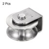 uxcell 2 Pcs U Groove Wheel Pulley 304 Stainless Steel,