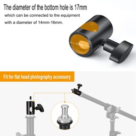 KAGYOKU 4PCS Light Stand Adapter Aluminum Rapid Adapter Convert with 1/4" Screw DSLR Mount Bracket Multi Functional Mount Bracket Adapter, Photo Studio, Light Stand Tip Boom Arm Photography Accessory