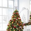 Livder 8 Inches Christmas Tree Top Crown Glitter Star Decoration