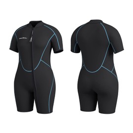 Seaskin Plus Size 3mm Shorty Wetsuit for Mens and Womens