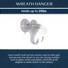 LITES-UP Heavy Duty Double Suction Cup Hook Reusable Wreath Hanger