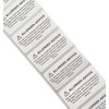 100 x Allergen Warning Labels - Food Allergy Stickers for