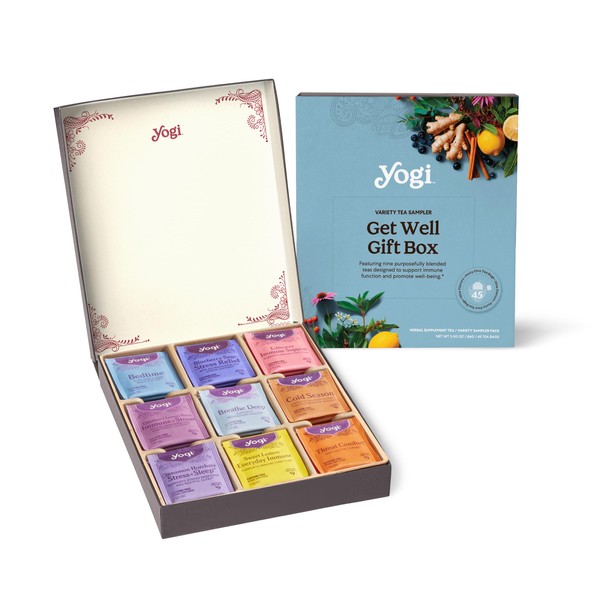 Get Well Yogi Tea Organic Sampler Gift Box - 5