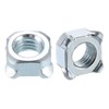 sourcing map Weld Nuts, M10-1.5 Square UNC Carbon Steel Machine