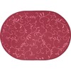 Erwin Müller Placemats Set of 2 Washable Burgundy Oval Size: