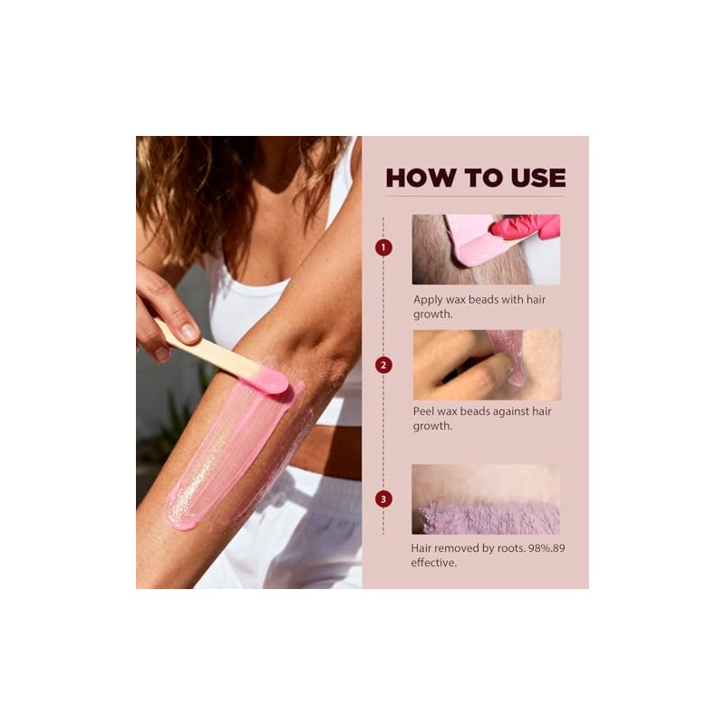 Hard Wax Hair Removal Beads for Sensitive Skin - Complete