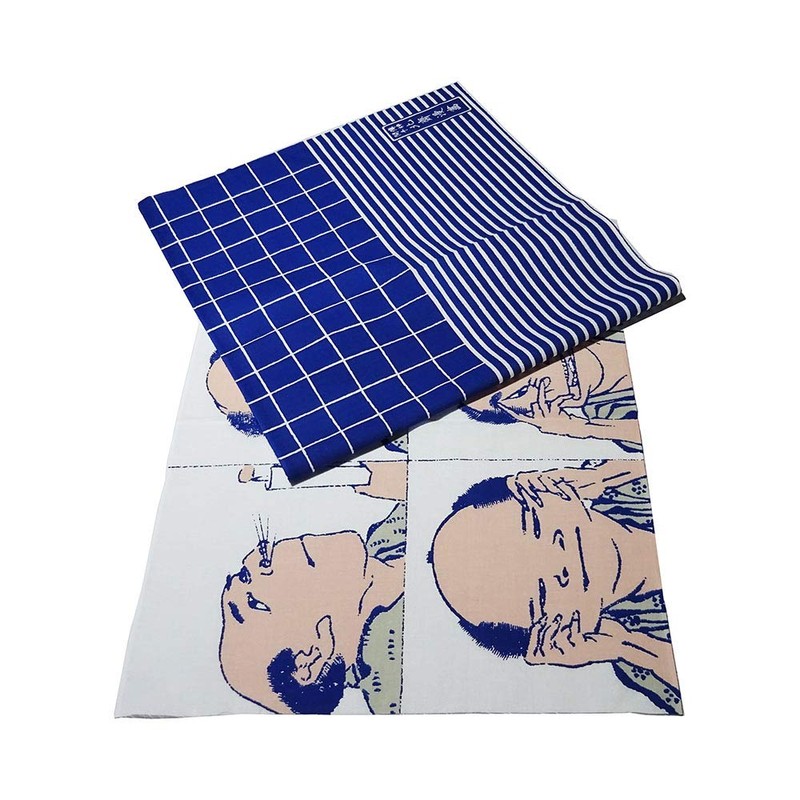 芸艸堂 てぬぐい 北斎 顔芸 T-11