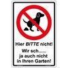 '"Please Do Not Here Sign 300 x 200 mm no