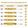BOBOZHONG Damaged Screw Extractors,6pcs Stripped Screw Extractor Set Broken Screw
