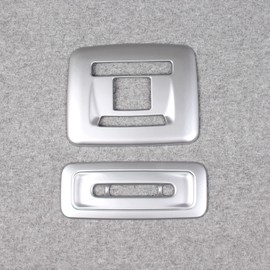 RUIQ Toyota New Prius 60 Series Interior Front and Rear Room Lamp Panel Cover Garnish for Toyota Prius Exclusive Design (Satin Silver)