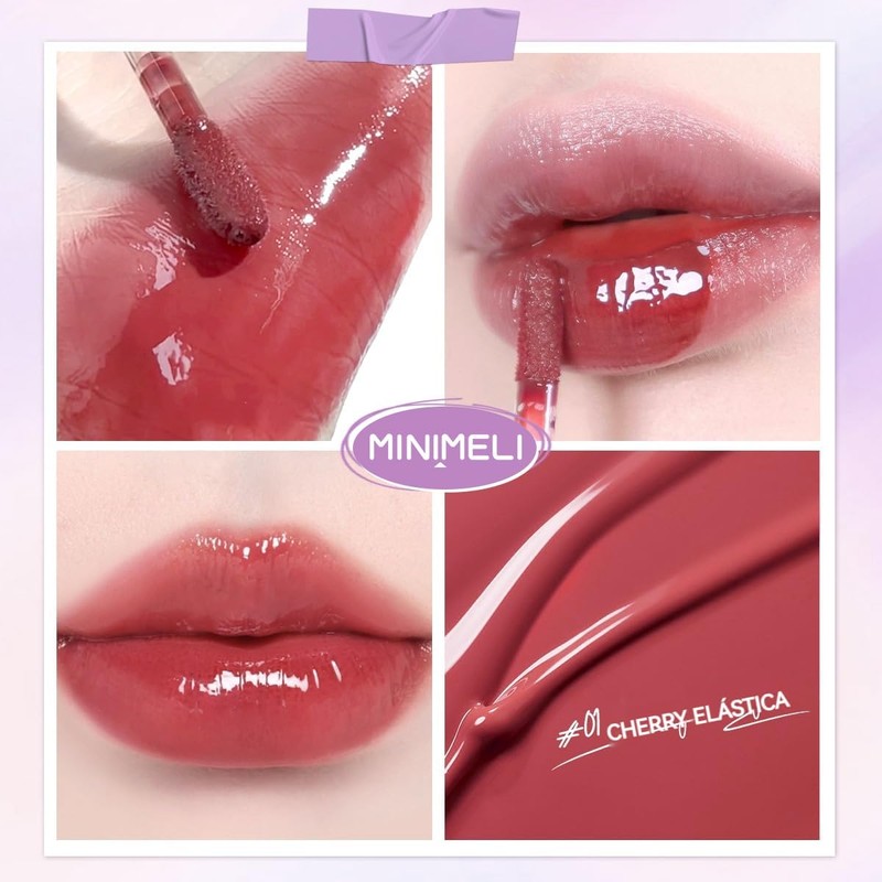 Minimeli Water Bomb Lip Gloss, Brillo Labial Hidratante efecto jugoso,
