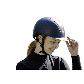 HKM Lady Shield 6979 Riding Helmet Dark Blue/Rose Gold M = 55-57 cm