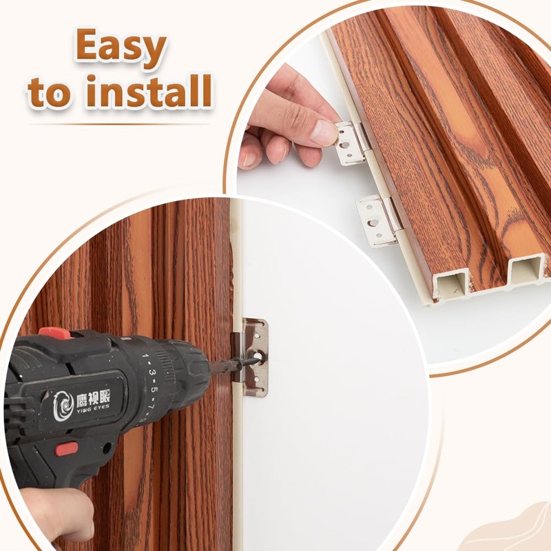 Eazart 3D Slat Wall Panels, WPC Wood Strip Texture Panels