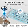 SEUNKWANG EWEADN TK950 Typewriter Keyboard Wireless Mechanical Keyboard, 104 Keys