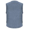 Men's Fishing Vest Stone Washed Denim Multi Pockets Outdoor Casual