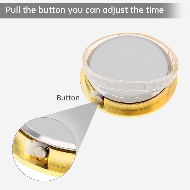 MovFlax 1-1/2 Inch (37 mm) Round mini Quartz Clock Insert