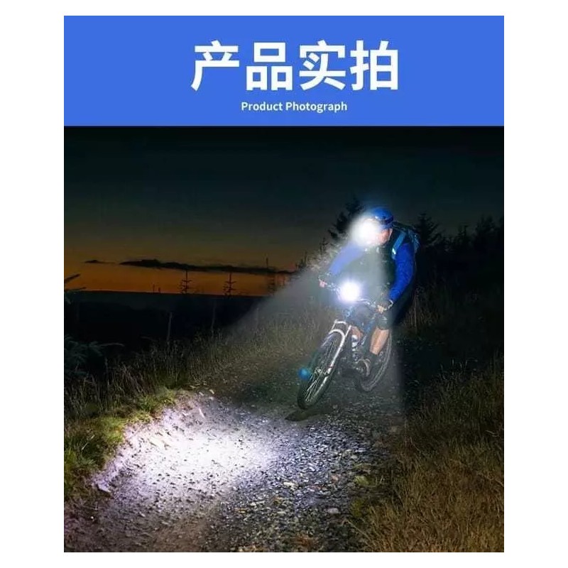 BOSSCO Lampara De Cabeza Linterna Frontal Con 4 Modos Recargable