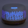 Desktop Humidifier 300ml Wood Grain Design Low Noise Aromatherapy Humidifier