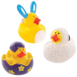 Baker Ross 6 Pack Easter Rubber Ducks (AX872) Easter Craft Craft for Kids