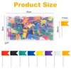 Vicloon Flag Map Push Pins, 170pcs Colourful Push Pins, Map