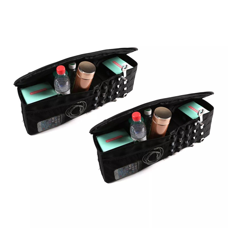 momocar 2PC Rear Trunk Side Storage Box Cargo Organizers For