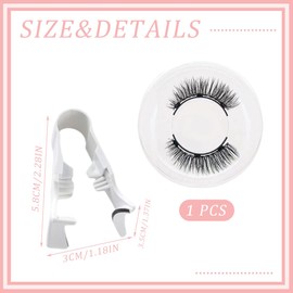 IKOPFLN Magnetic Eyelashes, Magnetic Eyelashes Without Eyeliner, Magnetic Eyelashes with Applicator, Eyelashes Magnetic Natural Look, No Glue Required Eyelashes Magnetic