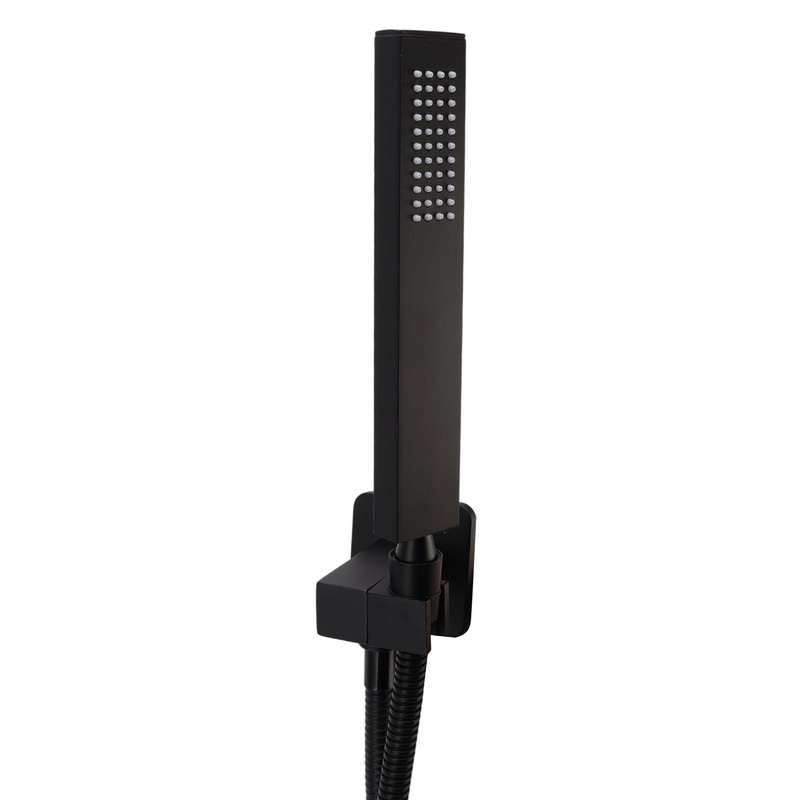 Wall Mounted Shower Set Black High Pressure Shower Head with