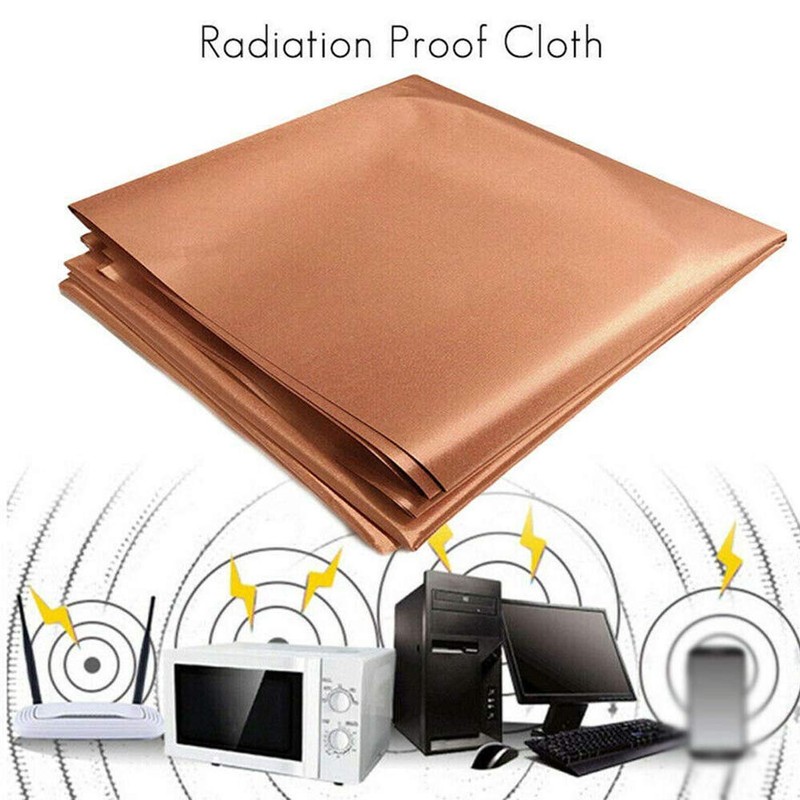 Alicer Shielding Fabric, Copper Mesh Blocking RFID/RF Reduced EMF/EMI Protection,