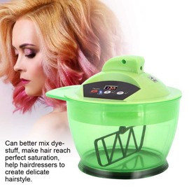 Hair Color Mixing Bowl, Electric Hair Cream Mixer For Automatic Mixer Hair Color Automatic Mixer Blender Hair Dye Cream Mixing Bowl Women Mann Hair Coloring Bowl Mixers Tool(green)