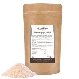 1 kg psyllium husks flour ground powder, vegan, 99% purity