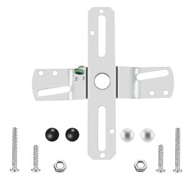 ECUDIS 4" Cross-Shaped Universal Light Fixture Crossbar, Lighting Crossbar with Screws and Nuts, 2 Pack