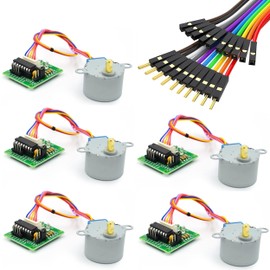 WWZMDiB 28BYJ-48 ULN2003 5V Stepper Motor and Driver Board kit Compatible with Arduino Raspberry Pi (5 Pcs)