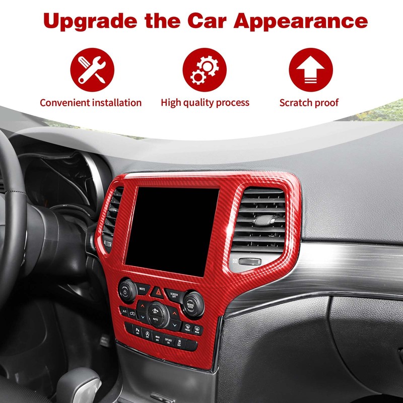 PDKLIN for Grand Cherokee Center Dash Bezel Navigation Panel Trim