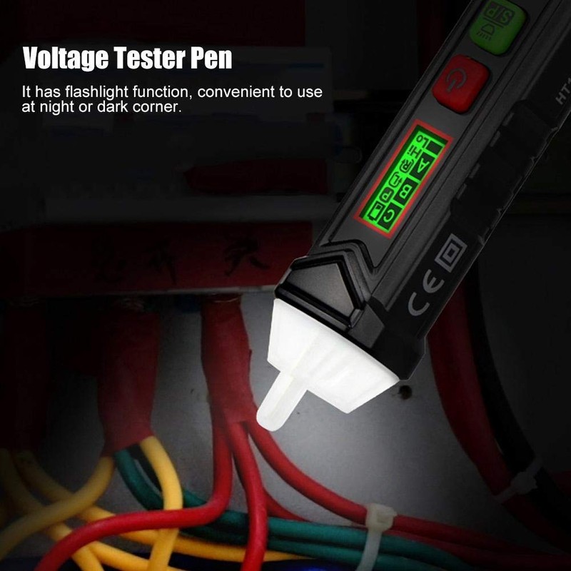 Non-Contact Voltage Tester/Phase Tester, 3 Phase 12-1000V AC Current Tester