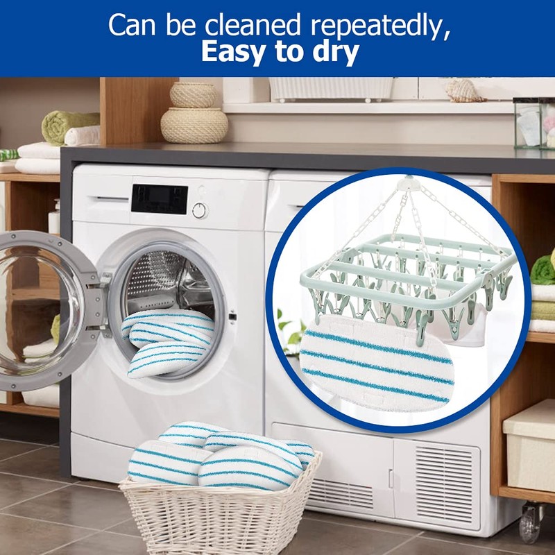 10 Pack Replacement Steam Mop Pads Compatible with PurSteam ThermaPro