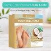 DERMORA Foot Peel Mask - 4 Pack (2 boxes of