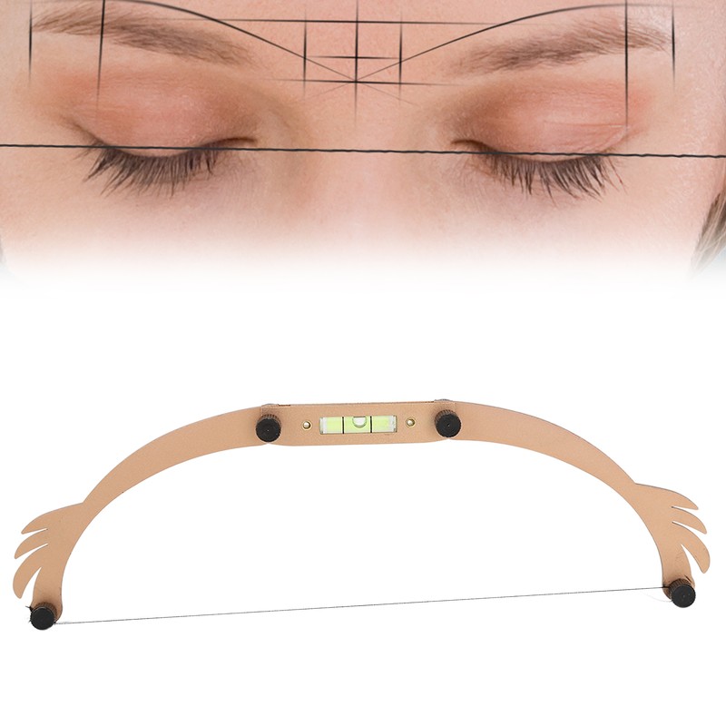 Eyebrow Bow Mapper Foldable Bow Tattoo Line Ruler Reusable Tattoo