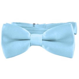 DonDon Elegant Children's Bow Tie with Adjustable Length 9 x 4.5 cm Shiny Silk Look -