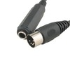 Ruiwaer Black 6.35mm Female 1/4'' TRS to DIN 5 Pin