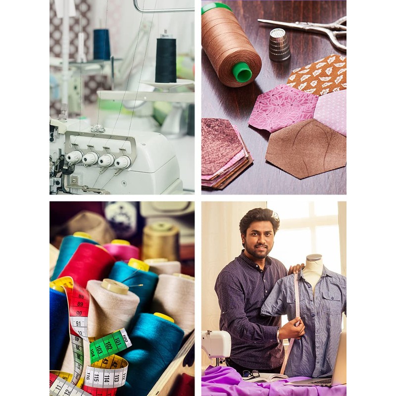 Mandala Crafts All Purpose Polyester Sewing Thread for Serger Overlock