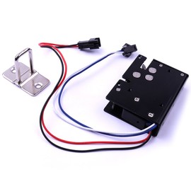 ATOPLEE Electronic Cabinet Lock,1pcs DC 12V 3.4A Carbon Steel Solenoid Cabinet Spring Lock for Cabinet Drawer Locker（ 56X43X15mm